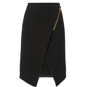 Intermix Zip Asymmetrical Pencil Skirt